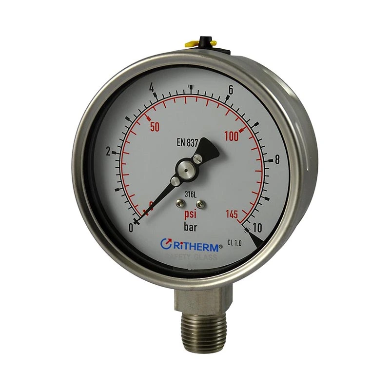 লেজার ঢালাই সমস্ত স্টেইনলেস স্টীল চাপ গেজ